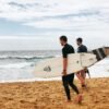 Surfing lesson with expert